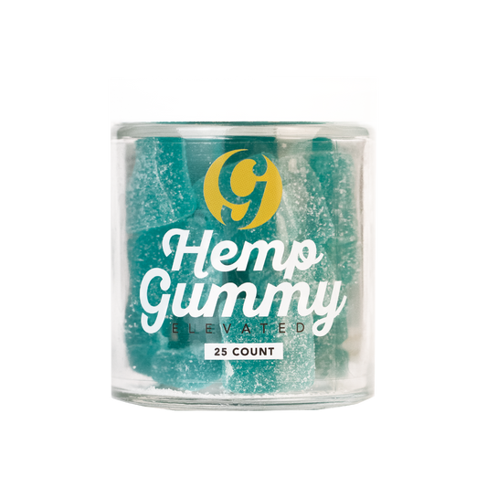 Case of 25MG Delta-9 THC/CBD Hemp Gummy 25 Count Jar (Qty. 12) AVAILABLE IN MULTIPLE FLAVORS